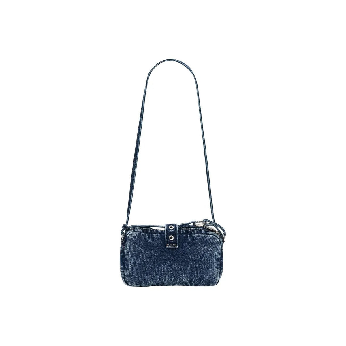Desigual Women Blue Denim Shoulder Bag With Zip Fastening Stylish Charm by Desigual