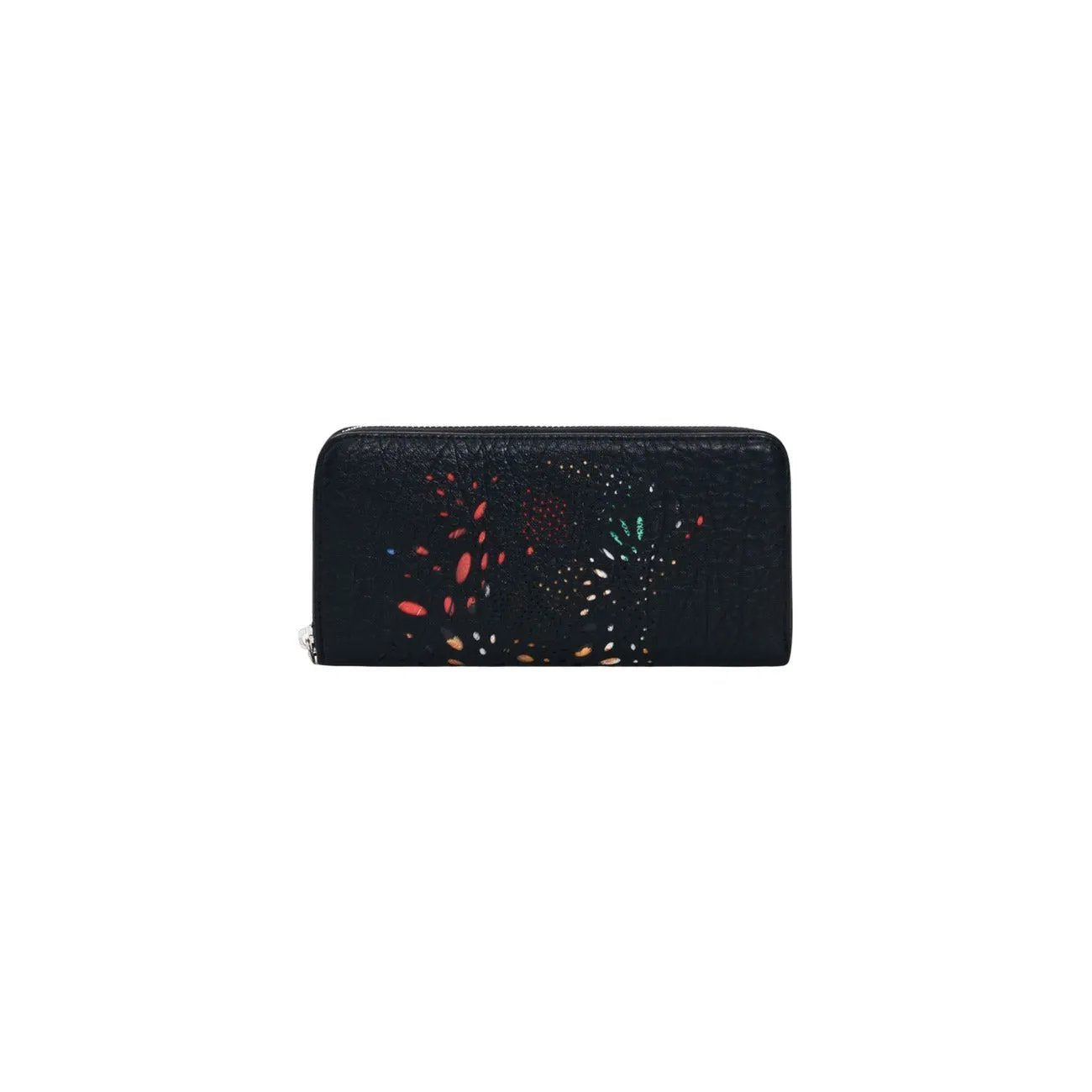 Desigual Women Black Print Stylish Zip Wallet With Secure Inside Pockets by Desigual