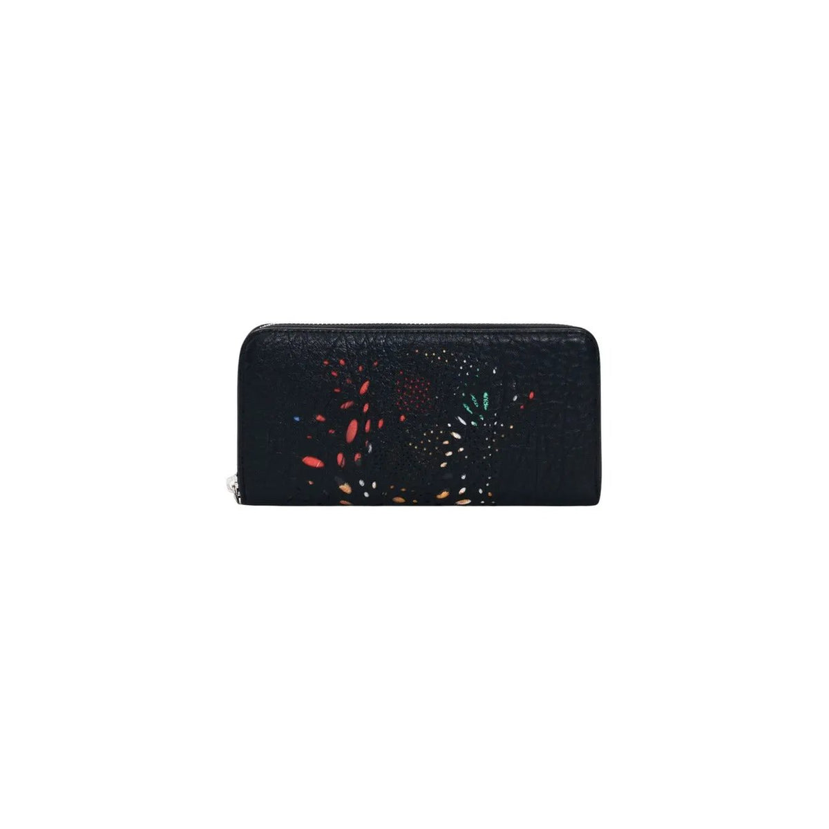 Desigual Women Black Print Stylish Zip Wallet With Secure Inside Pockets by Desigual