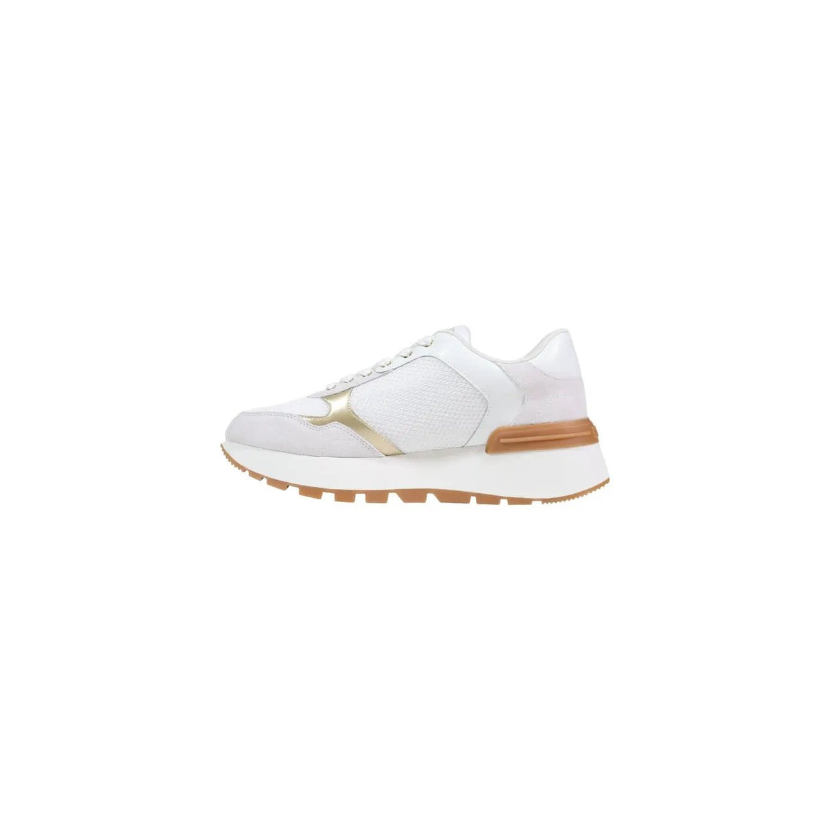 Liu Jo Women White Luxury Sneakers Featuring Gold Logo And Stylish Design by Liu Jo