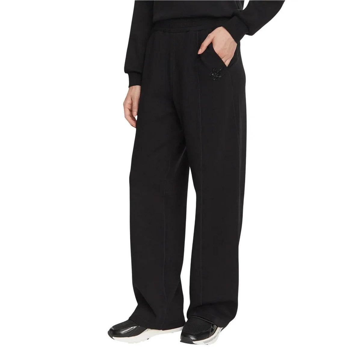 Liu Jo Women Black Trousers Premium Blend For Effortless Everyday Wear by Liu Jo