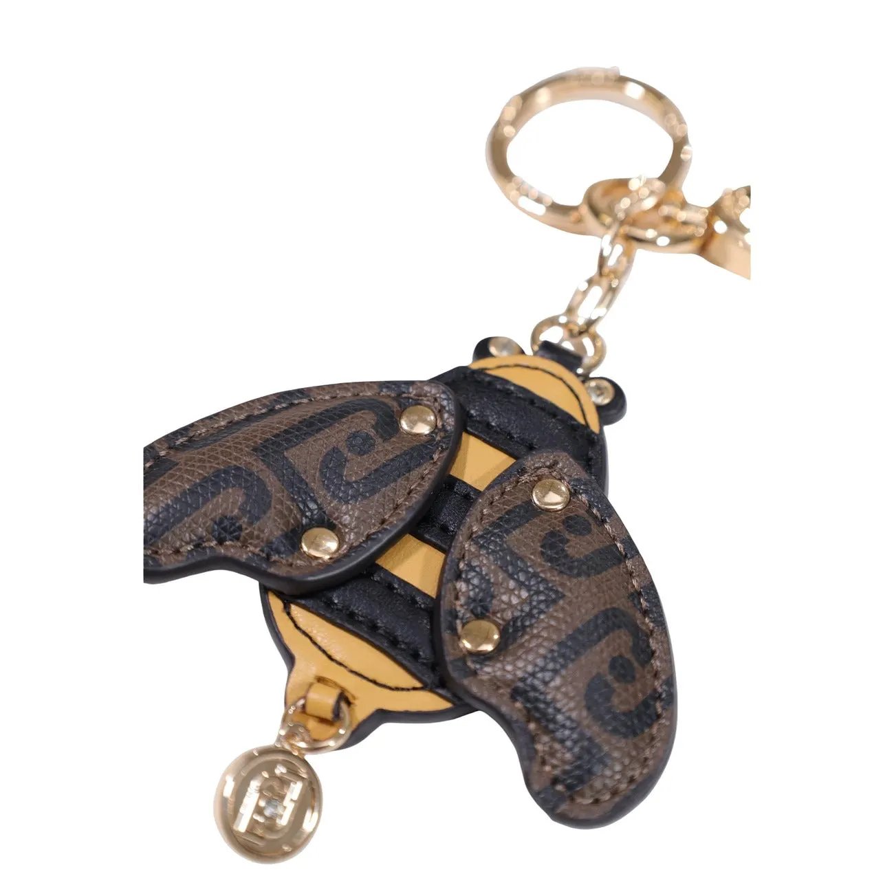 Liu Jo Women Bee Key Ring With Gold Tone Hardware Faux Leather Charm by Liu Jo