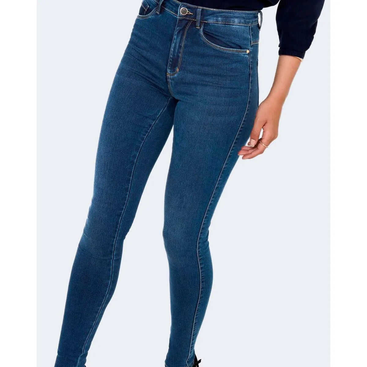 Only Women Blue Slim Fit Jeans Comfortable Cotton Denim Trousers by Only