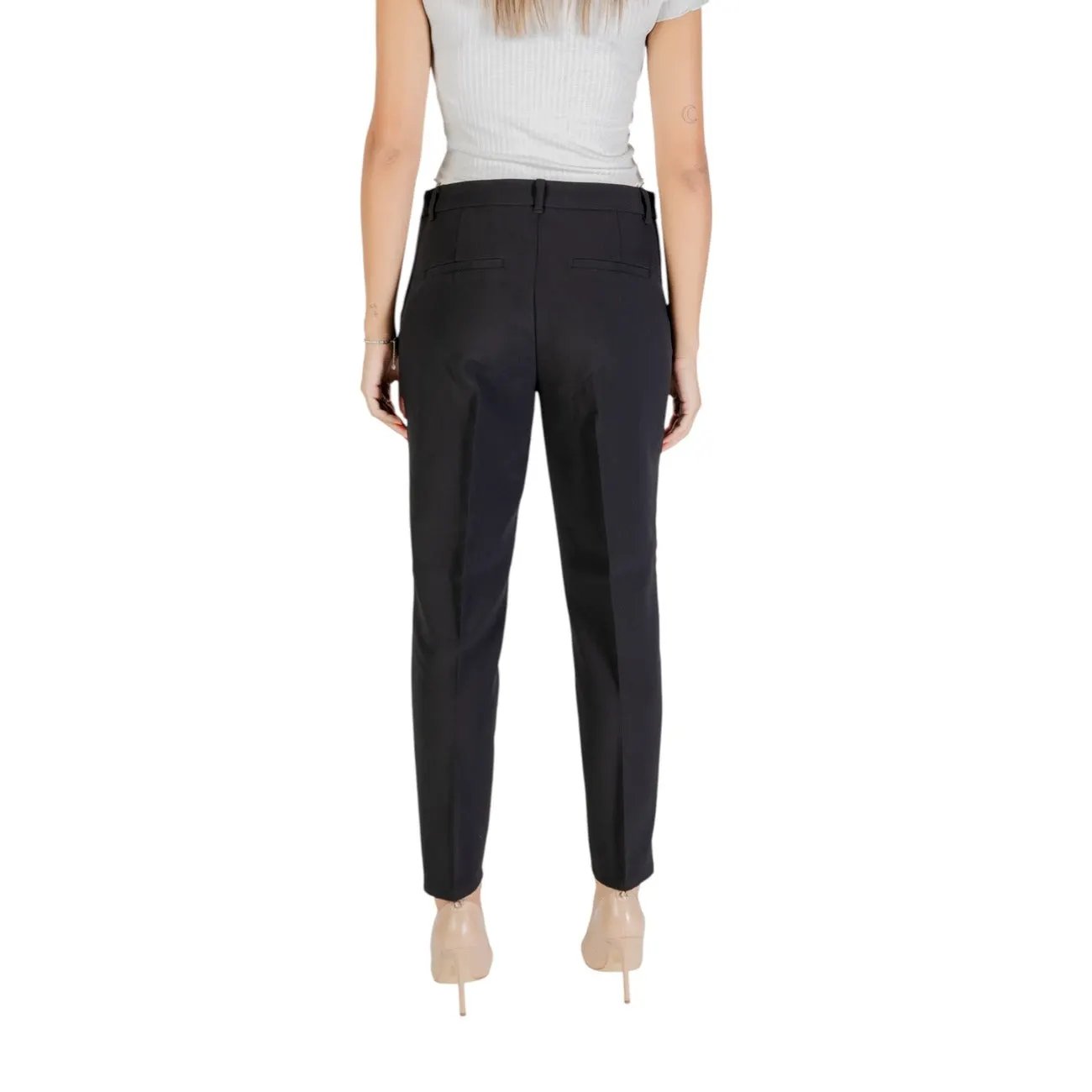 Only Premium Women Trousers Flattering Black Stretch Everyday Wear by Only