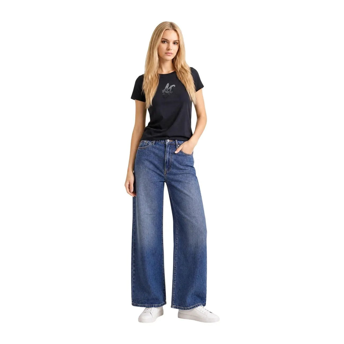 Liu Jo Women Premium Cotton Tshirt Classic Fit Soft Everyday Essential by Liu Jo