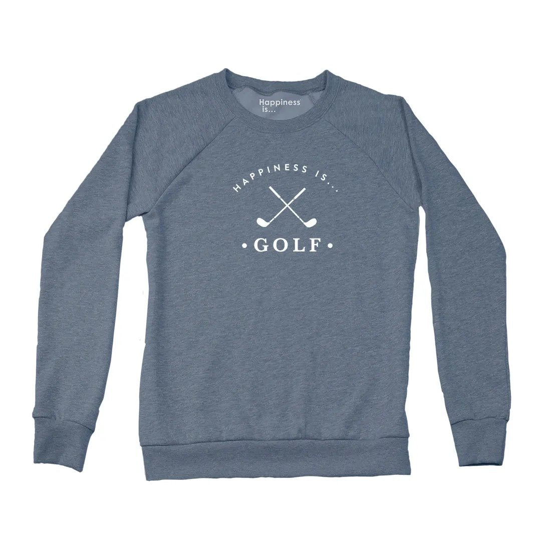 Women's Golf Crew Sweatshirt, Heather Navy by Golf Collection